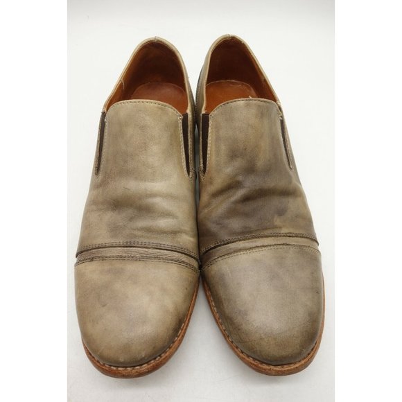 Bed Stu Cobbler Series Brown Leather Cap Toe Slip On Loafers Shoes Men\'s 12 main image 8